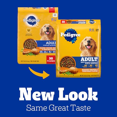 Pedigree Complete Nutrition Adult Dry Dog Food, Roasted Chicken & Vegetable Flavor, 30 lb. Bag