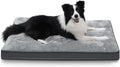 Nupida Waterproof Dog Bed – Medium, Plush, Washable, Non‑Slip, Gray (35”)