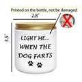 BFJLIFE Funny Dog Mom Candle – “Light Me When Farts” Lavender Soy Gift for Women
