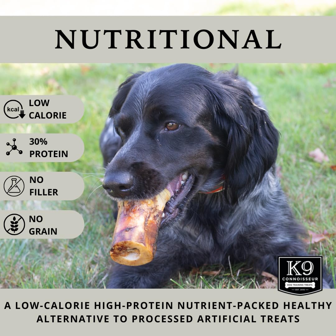 K9 Connoisseur Goliath Marrow Bone – Single-Ingredient Treat for Large Dogs Over 50 lbs (1-Pack, USA Made)