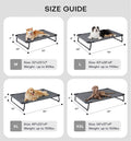 Made4Pets Dog Bed – Large 42”x28” – Elevated & Cooling Chew-Resistant · Washable Mesh · Indoor/Outdoor Use