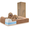 Rainmr Dog Bed – Large – 7” Orthopedic Memory Foam Washable Cover · Waterproof Liner · Indoor/Outdoor/Car Use