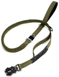 TINMARDA Heavy-Duty Dog Leash – 4–6ft Shock-Absorbing Lead with Dual Padded Handles (Army Green)