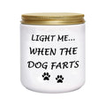 BFJLIFE Funny Dog Mom Candle – “Light Me When Farts” Lavender Soy Gift for Women