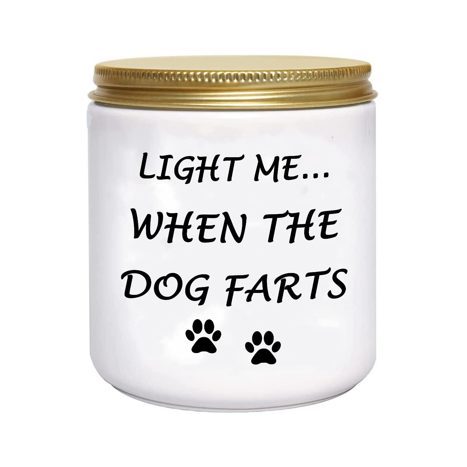 BFJLIFE Funny Dog Mom Candle – “Light Me When Farts” Lavender Soy Gift for Women