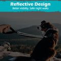 PetBonus Two-Point Control Dog Leash – No-Tangle Reflective Lead for Medium & Large Dogs (Black)