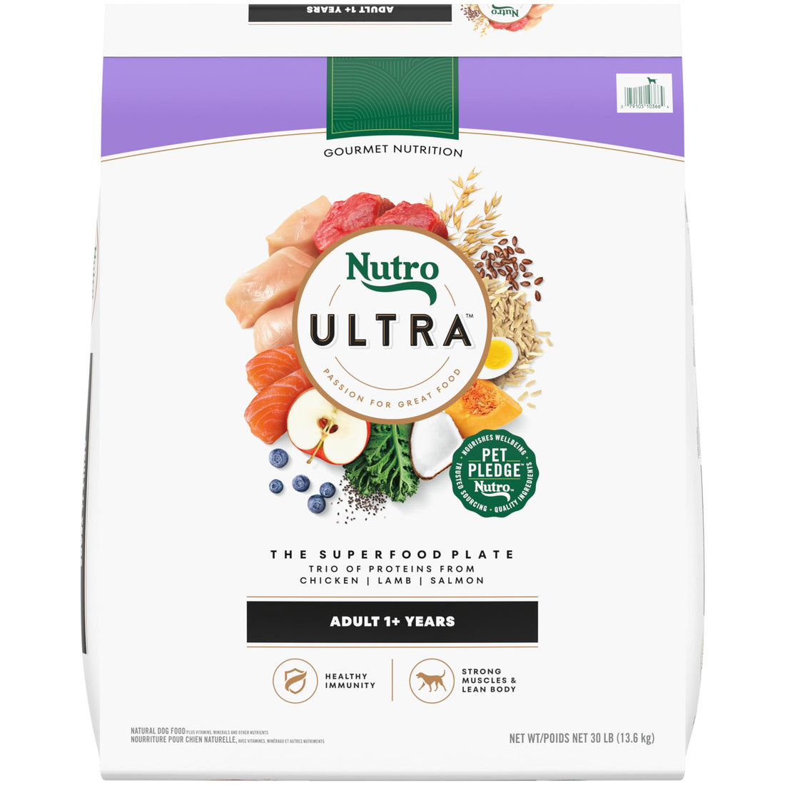 Nutro Ultra Dog Food – 30 lb – Chicken, Lamb & Salmon Trio of Proteins · For Adult Dogs