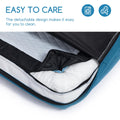 Hollypet Orthopedic Dog Bed – Medium, Waterproof, Washable, Non-Slip, Blue (28”)