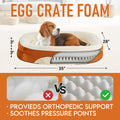 OhGeni Dog Bed – Large 35” – Orthopedic Foam Couch Soft Durable Fabric · Waterproof · Washable Cover