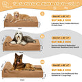 Rainmr Dog Bed – Large – 7” Orthopedic Memory Foam Washable Cover · Waterproof Liner · Indoor/Outdoor/Car Use