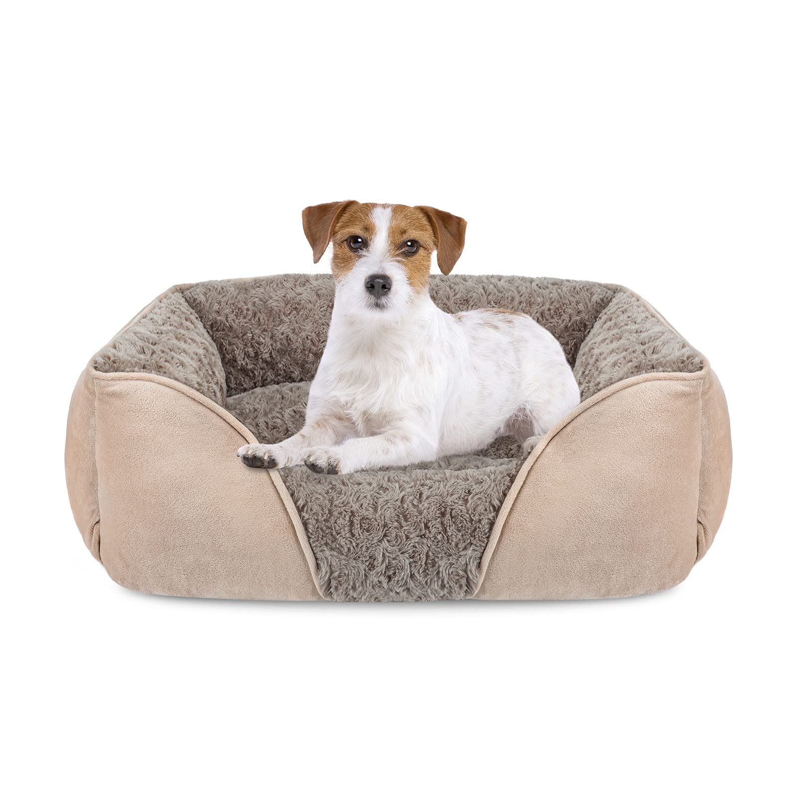 INVENHO Orthopedic Dog Bed – Medium, Soft, Washable, Non-Slip, Calming Design (25”)
