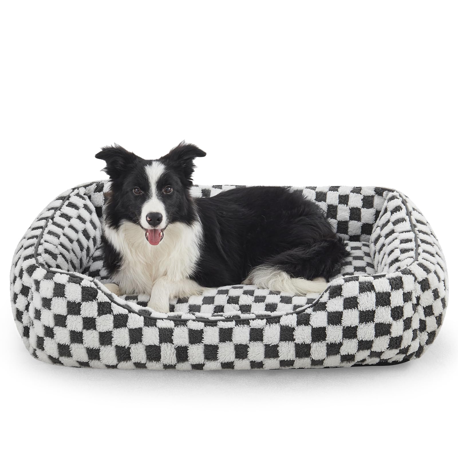 JOEJOY Orthopedic Dog Bed – Medium, Soft Plush, Non-Slip, Modern Style, Grey (30”)