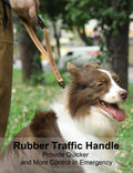 TINMARDA Shock-Absorbing Dog Leash – 4–6ft No-Pull Lead with Padded Handles & Metal Clip (Coyote Brown)