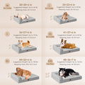 EHEYCIGA Memory Foam Dog Bed – Medium, Orthopedic, Waterproof, Washable, Grey (30”)