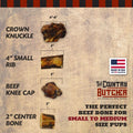 THE COUNTRY BUTCHER Giant Dog Bone – Natural Treat for Medium & Large Dogs (1-Pack, USA Made)