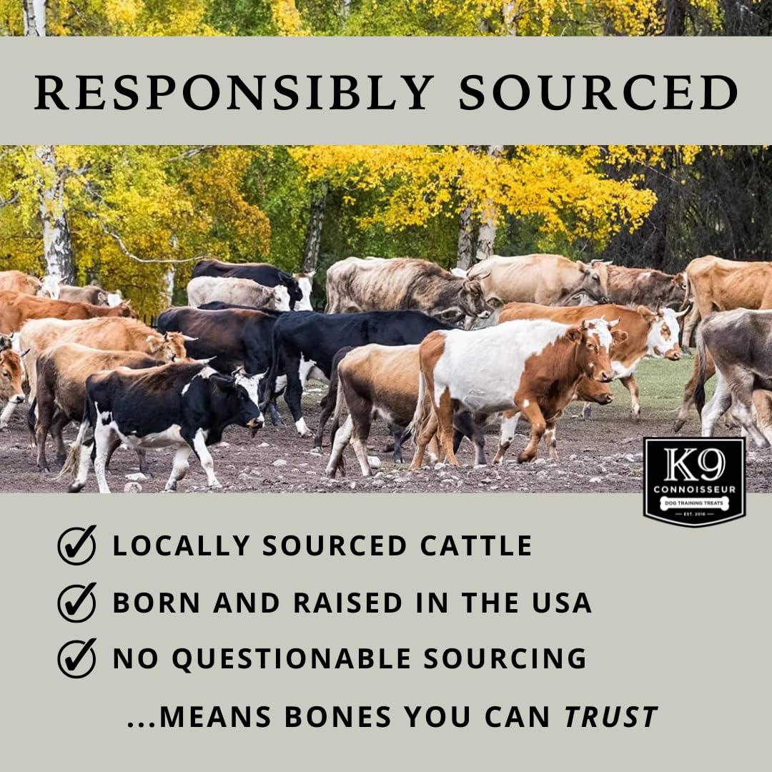 K9 Connoisseur Goliath Marrow Bone – Single-Ingredient Treat for Large Dogs Over 50 lbs (1-Pack, USA Made)
