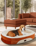OhGeni Dog Bed – Large 35” – Orthopedic Foam Couch Soft Durable Fabric · Waterproof · Washable Cover