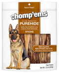 Chomp'ems Purehide Sticks Healthy Natural Rawhide Dog Chew, 12 oz