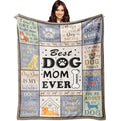 XALAZY Dog Mom Blanket – 50”x60” Throw Gift for Dog Lovers & Pet Owners