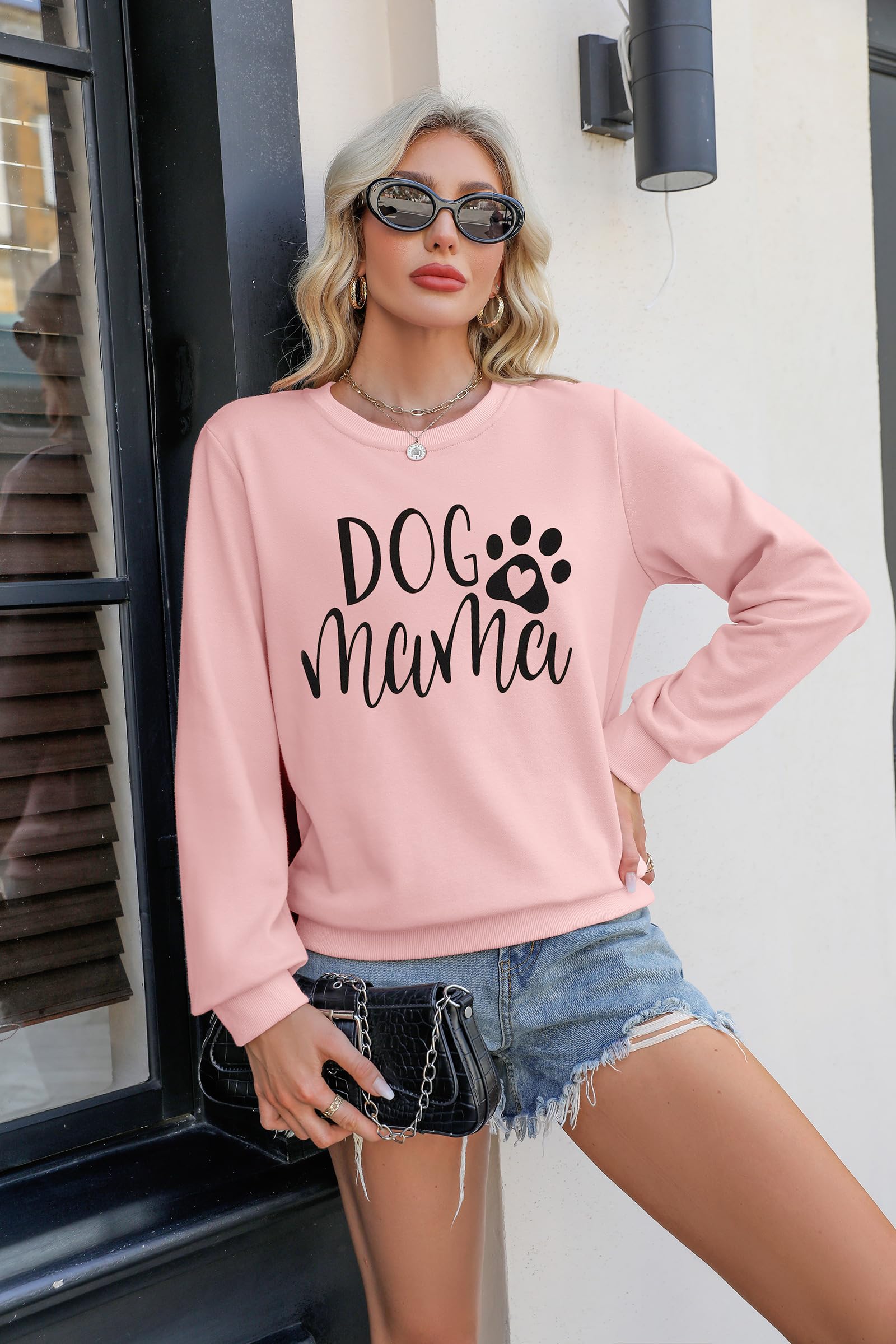 Dog Mom Sweatshirt – Cute Graphic Pullover for Women & Puppy Lovers