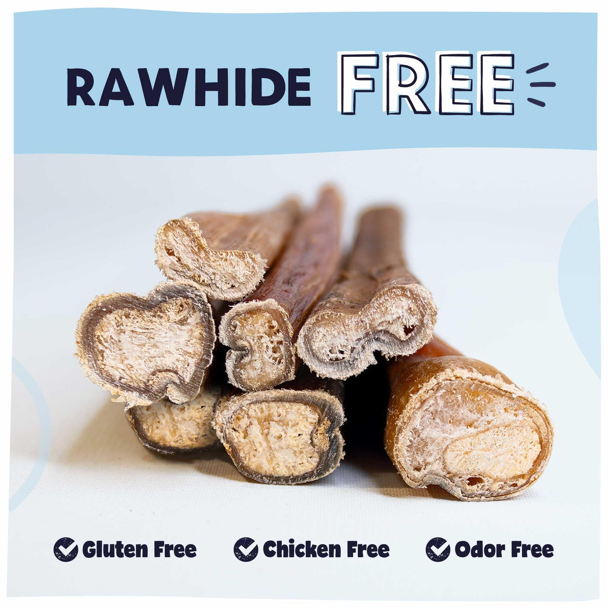 Pawstruck Bully Sticks – 12” · 1 lb Bag All-Natural · Long-Lasting · 100% Real Beef