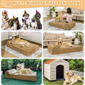 Rainmr Dog Bed – Large – 7” Orthopedic Memory Foam Washable Cover · Waterproof Liner · Indoor/Outdoor/Car Use