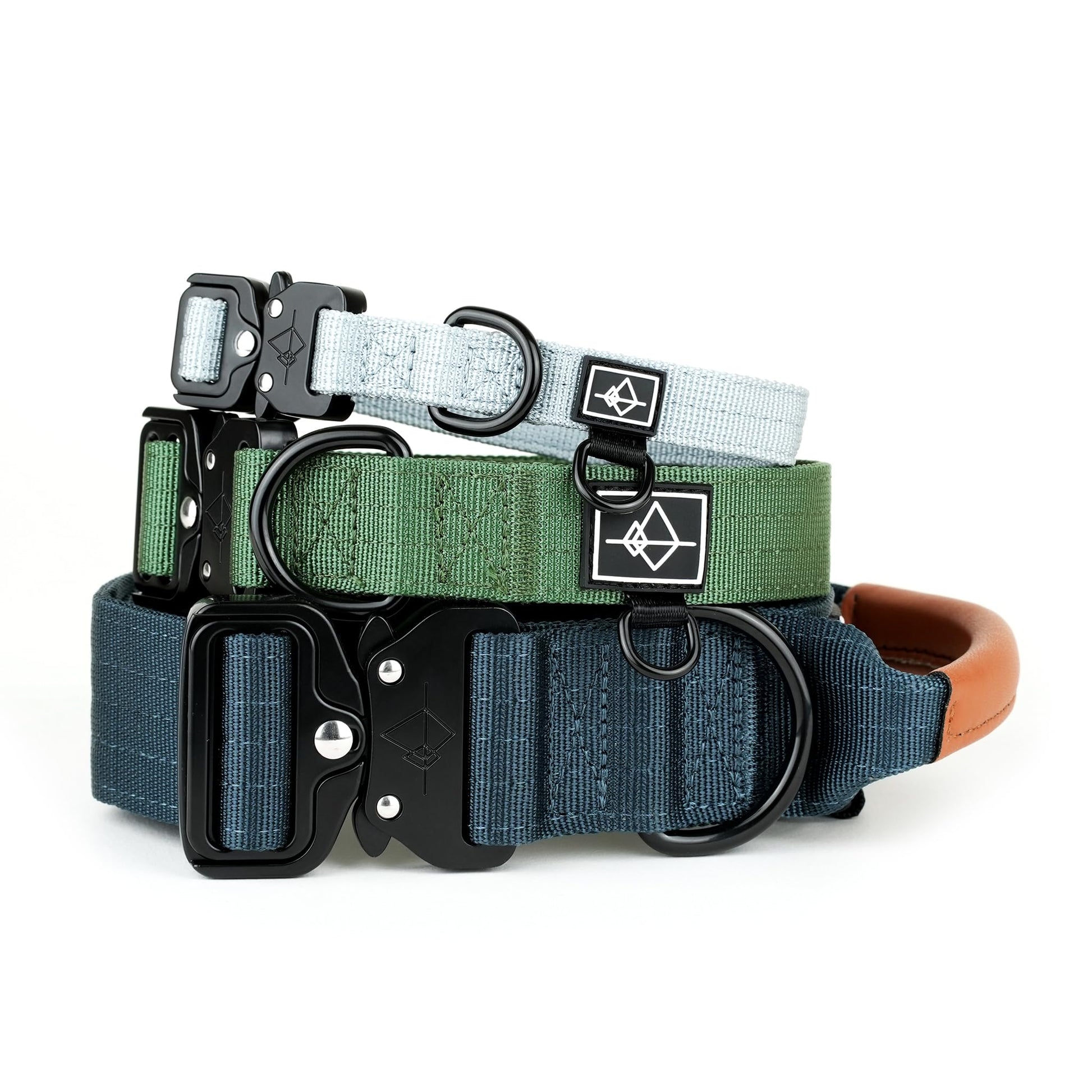 Made to ROAM Explorer Dog Collar – Heavy-Duty Nylon with Handle & Metal Buckle (Size 4, Afterlight)