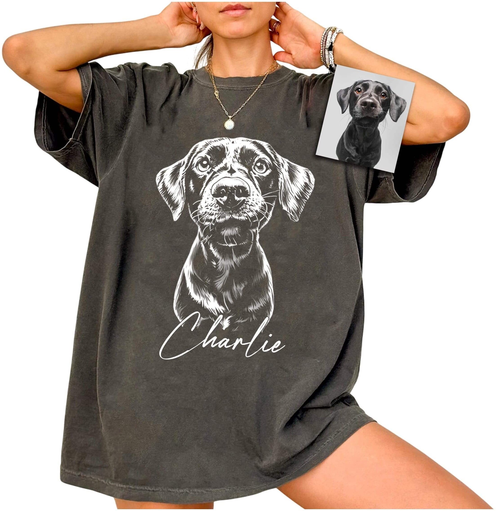 Personalized Pet Photo T-Shirt – Custom Dog or Cat Shirt for Pet Lovers