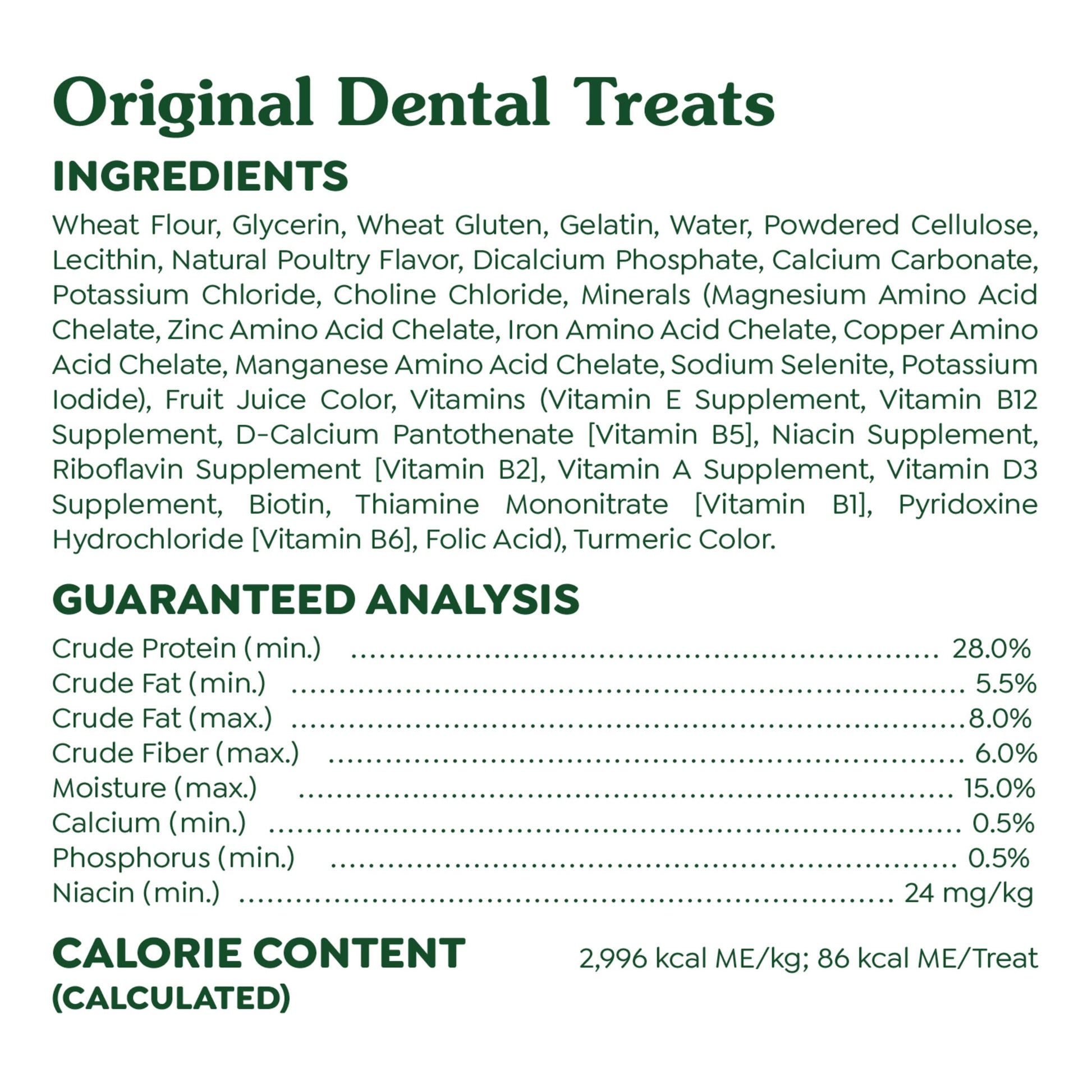 Greenies Original Regular Dental Dog Treats, 36 oz. Pack (36 Treats)