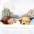 XALAZY Dog Mom Blanket – 50”x60” Throw Gift for Dog Lovers & Pet Owners