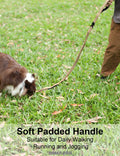 TINMARDA Shock-Absorbing Dog Leash – 4–6ft No-Pull Lead with Padded Handles & Metal Clip (Coyote Brown)