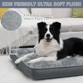 Nupida Waterproof Dog Bed – Medium, Plush, Washable, Non‑Slip, Gray (35”)