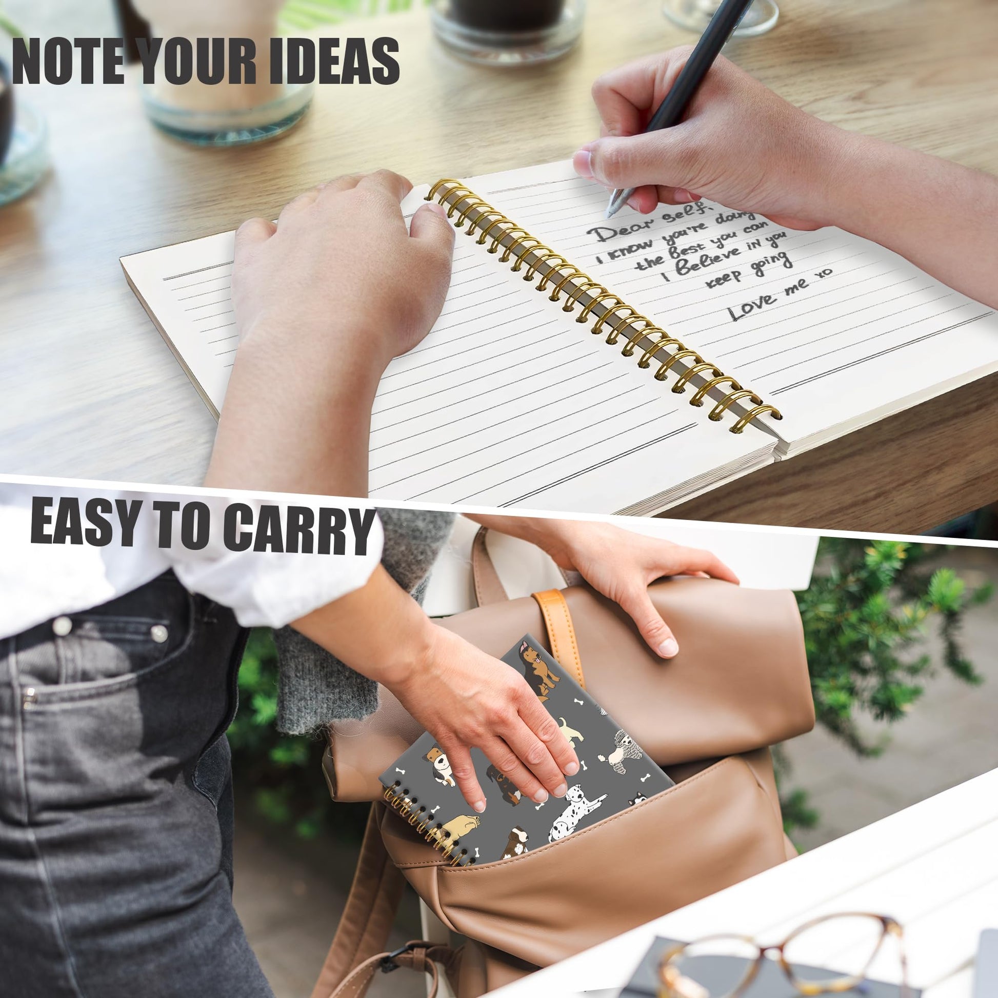 Dog Lover Journal – Cute Puppy Spiral Notebook for Women, Men & Students (5.5x8.3”)