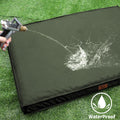 Tail Stories Outdoor All Weather Dog Crate Bed, Waterproof Dog Bed for Medium Dogs, Orthopedic Egg Foam Pet Bed with Removable Cooling Cover, Dark Green