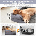 Invenho Dog Bed – XXL – Orthopedic Egg-Crate Foam Waterproof · Washable Cover · Sofa Style with Nonskid Base