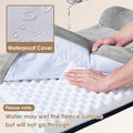 EHEYCIGA Memory Foam Dog Bed – Medium, Orthopedic, Waterproof, Washable, Grey (30”)