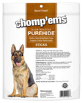 Chomp'ems Purehide Sticks Healthy Natural Rawhide Dog Chew, 12 oz