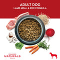 Diamond Naturals Adult Real Meat Recipe Premium Dry Dog Food With Real Pasture Raised Lamb Protein 40Lb