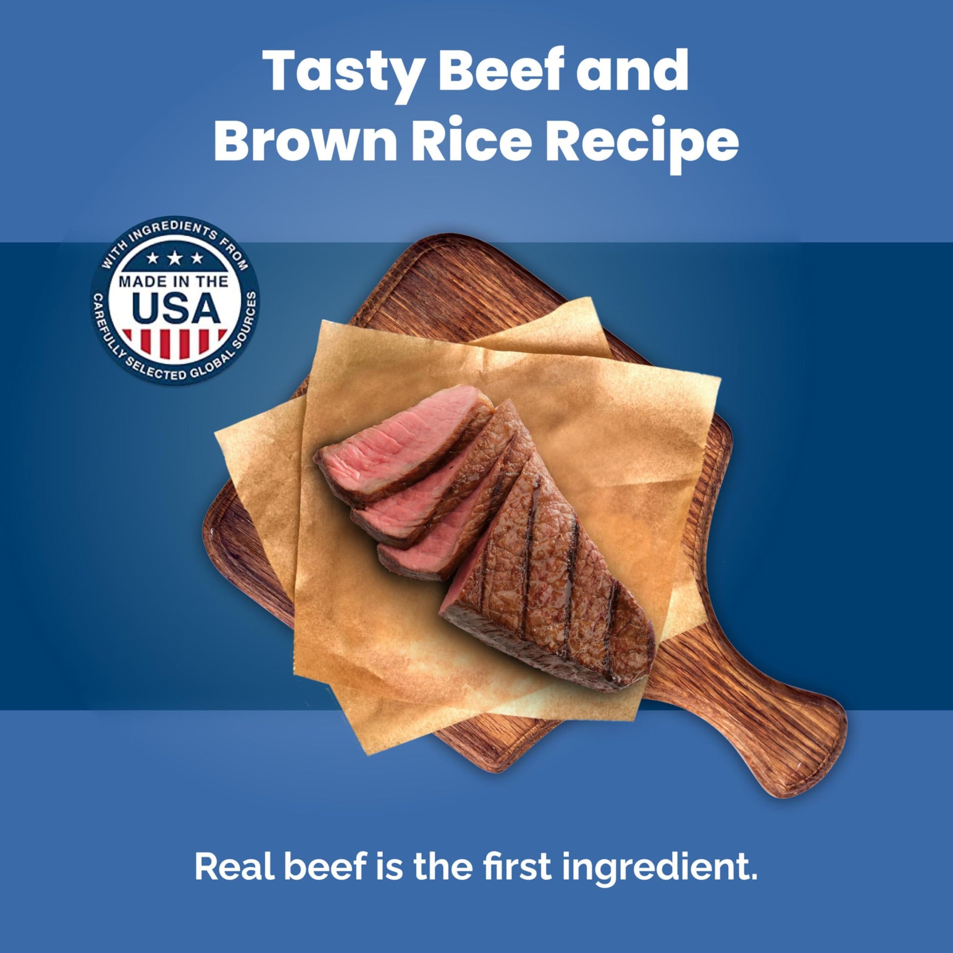 Blue Buffalo Dog Food – 5 lb – Beef & Brown Rice Supports Strong Muscles · Natural Ingredients