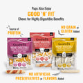Good ‘n’ Fun Triple Flavor Rolls – 6 Count Beef Hide · Chicken · Pork Flavor · Long-Lasting Chew