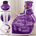 Wearable Blanket Hoodie for Mom – Cozy Sherpa Fleece Gift for Mother’s Day or Birthday