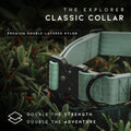 Made to ROAM Explorer Dog Collar – Heavy-Duty Nylon with Handle & Metal Buckle (Size 4, Afterlight)