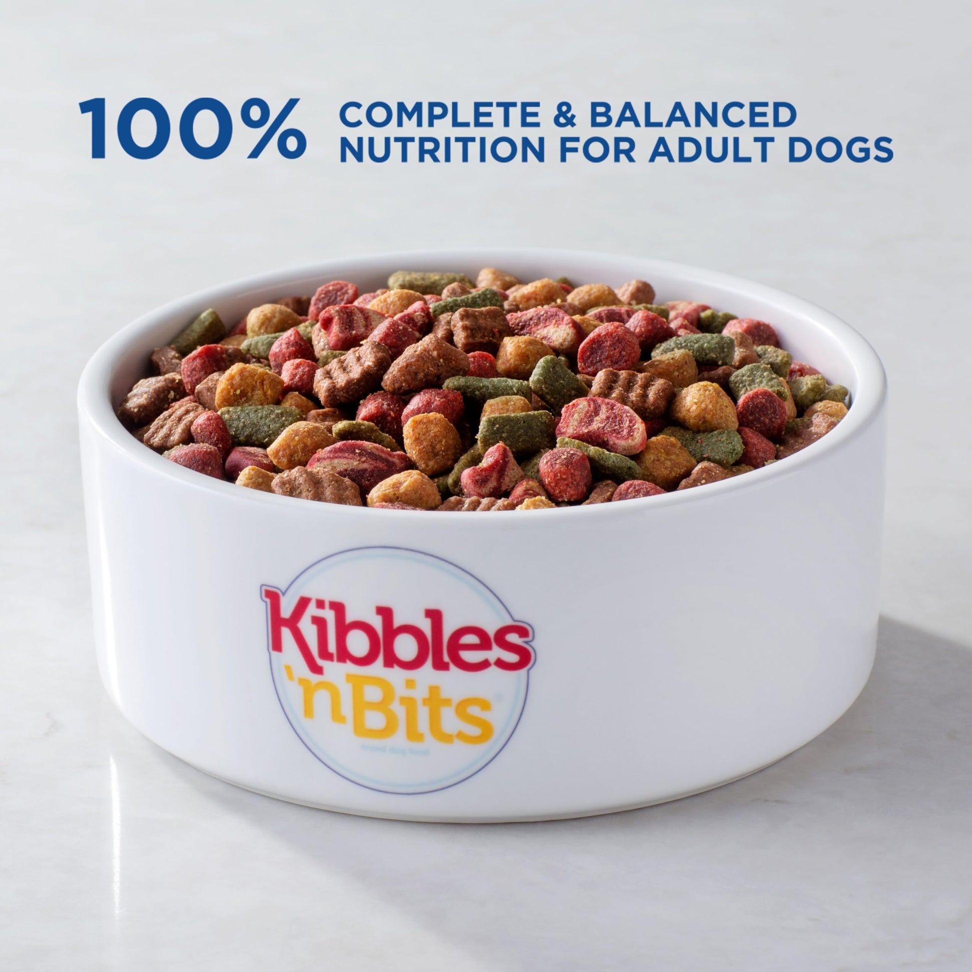 Kibbles 'n Bits Bistro Dry Dog Food, Oven Roasted Beef, Spring Vegetable & Apple Flavors for Adult Dogs, 45 lb. Bag