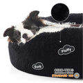 Bedsure Dog Bed – Large 36” – Donut Calming Plush Faux Fur · Washable · Anti-Slip Base · Up to 100 lbs