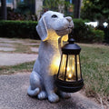 Solar Dog Garden Lantern – LED Outdoor Statue for Yard, Patio & Balcony