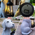 Solar Dog Garden Lantern – LED Outdoor Statue for Yard, Patio & Balcony