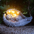 Solar Dog Garden Statue – LED Yard Décor for Patio, Balcony & Outdoor Spaces