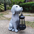 Solar Dog Garden Lantern – LED Outdoor Statue for Yard, Patio & Balcony