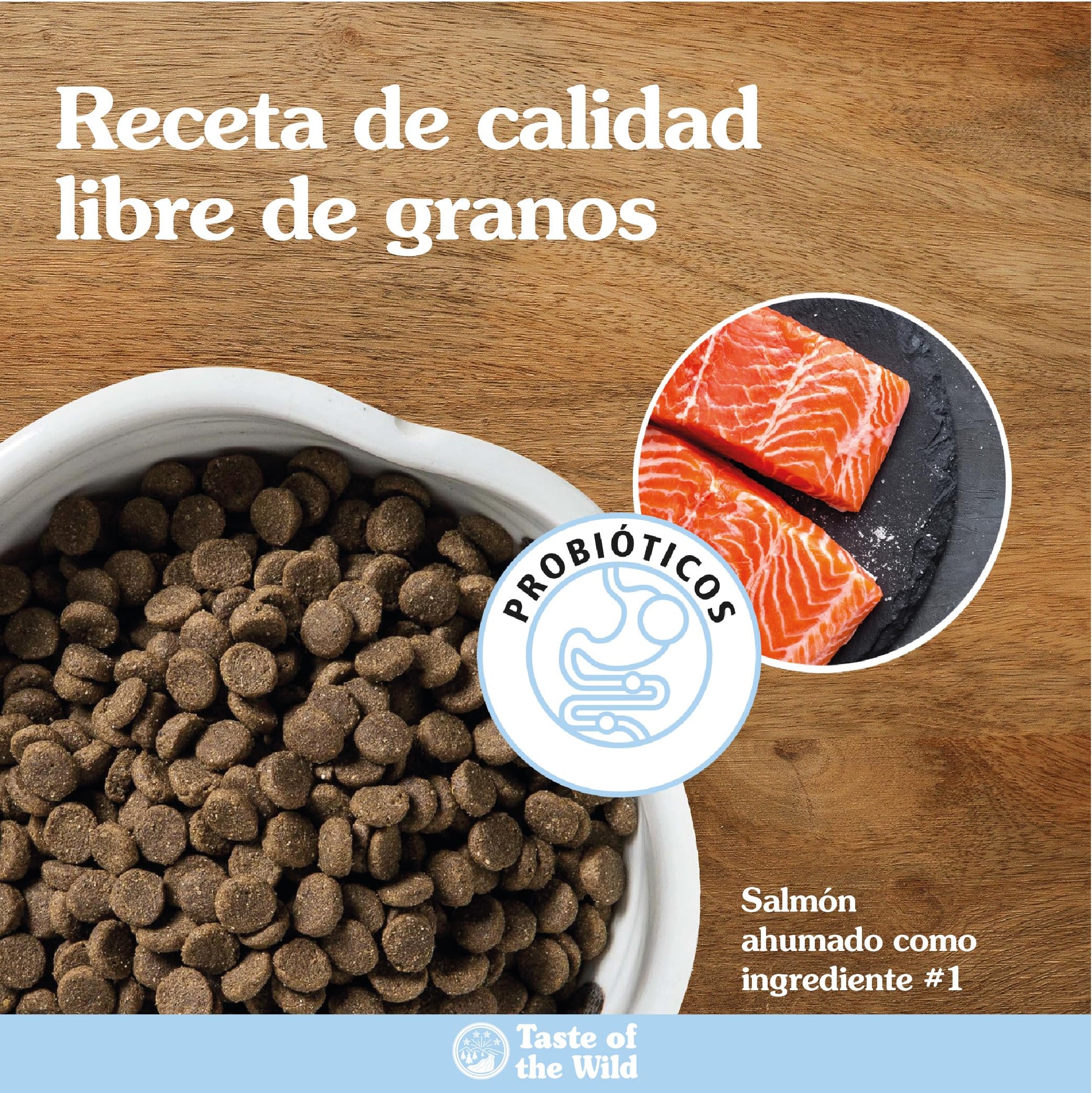 Taste of the Wild Pacific Stream Grain-Free Dry Dog Food with Smoke-Flavored Salmon 28lb