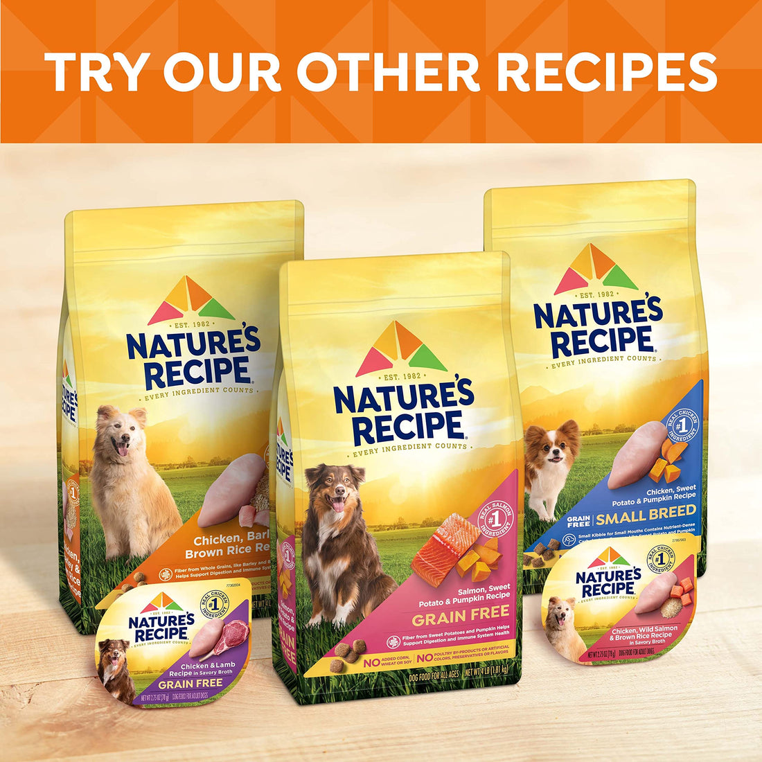 Nature′s Recipe Chicken, Barley & Brown Rice Recipe Dry Dog Food, 24 lb. Bag